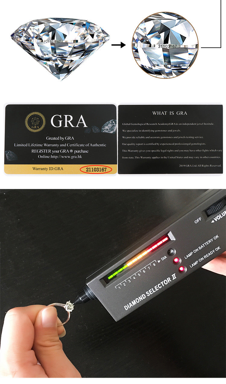 Queen Moissanite Diamond Ring