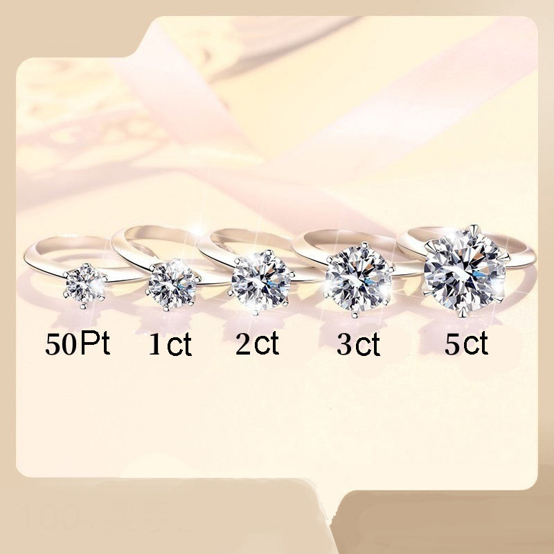 Queen Moissanite Diamond Ring