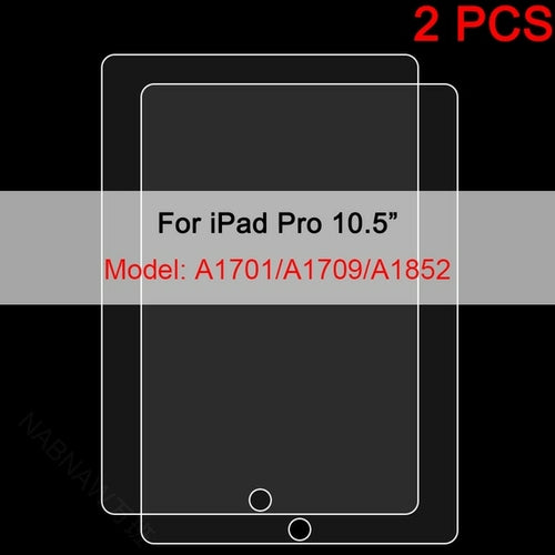 2PCS Tempered Glass Screen Protector for iPad 9 8 7 6 10 Air 5 4 3 2
