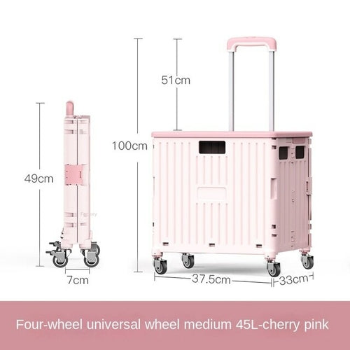 Eason 8 Wheels Climb Stair Shopping Cart Camping Multifunctional