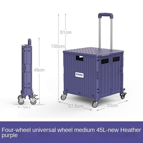 Eason 8 Wheels Climb Stair Shopping Cart Camping Multifunctional