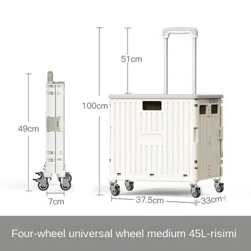 Eason 8 Wheels Climb Stair Shopping Cart Camping Multifunctional