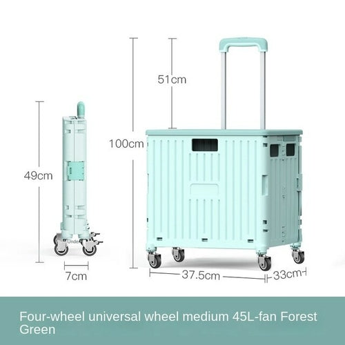 Eason 8 Wheels Climb Stair Shopping Cart Camping Multifunctional
