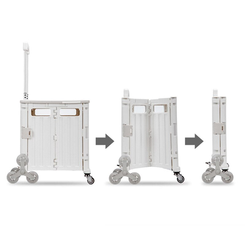 Eason 8 Wheels Climb Stair Shopping Cart Camping Multifunctional