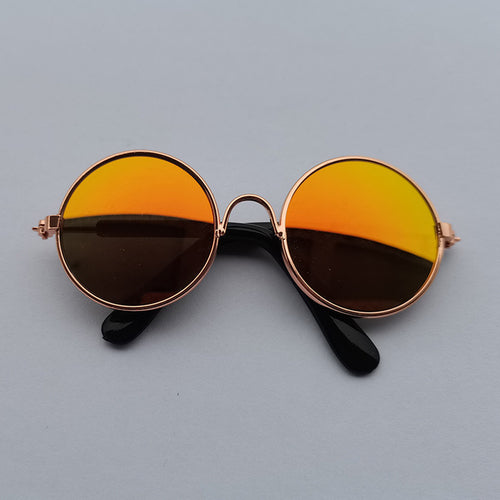 Lovely Vintage Round Cat Sunglasses Reflection Eye Wear Glasses For