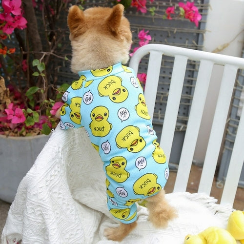 Puppy Dog Pajamas Pet Jumpsuit Soft Puppy Rompers Small Dogs Cute