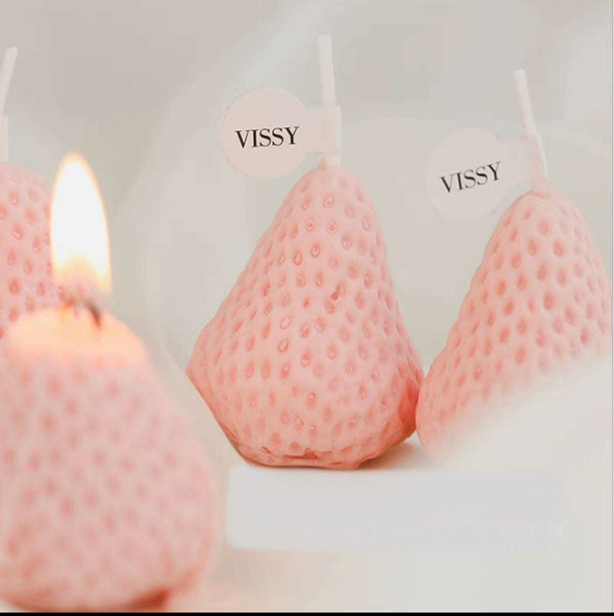 Strawberry candle
